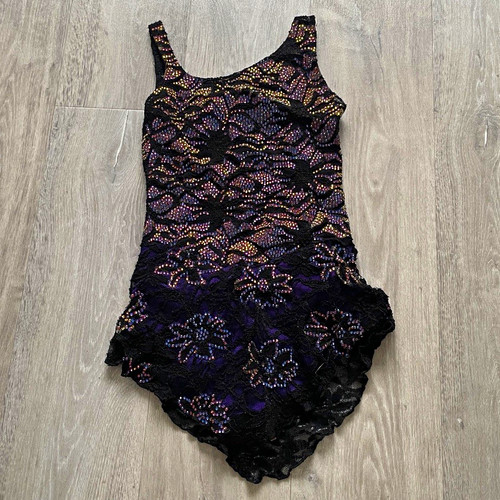 Girls black lace floral - girls,