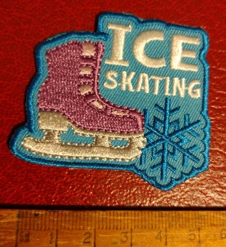 Ice skating iron - -on, cloth