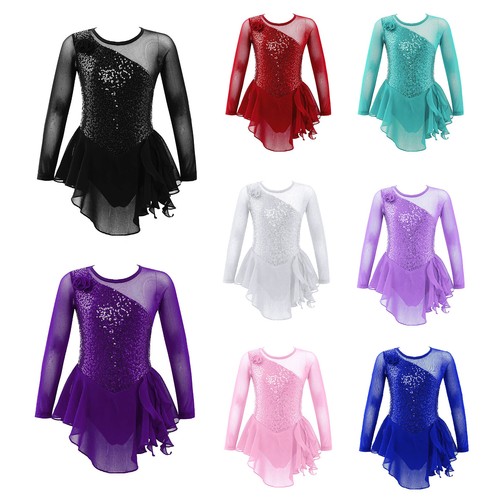 Girls figure ice skating dress - girls,
