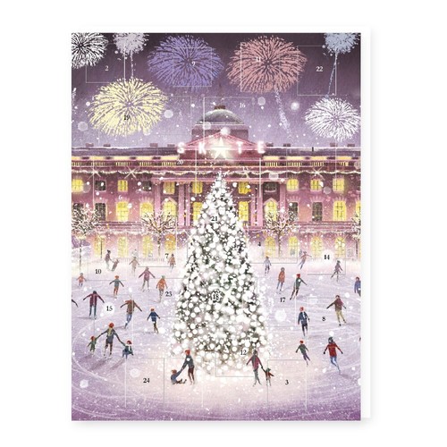 Snowy outdoor ice skating - snowy, ice-skating