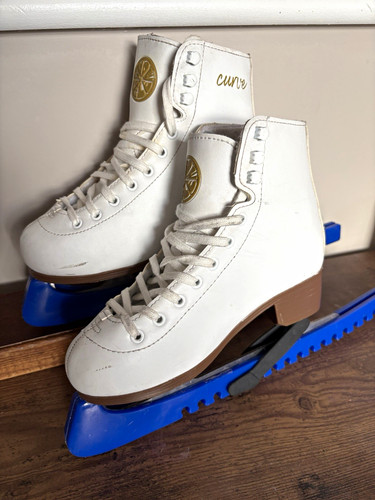 Curve white figure ice skates - white,
