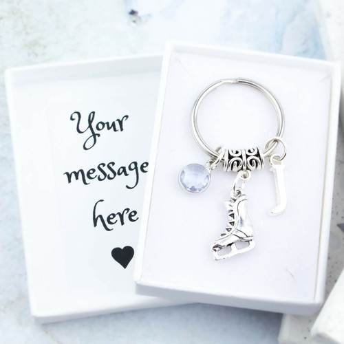 Ice skating keyring - skating,