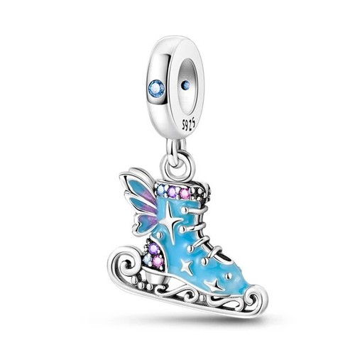 Ice skating boot charm - skating,
