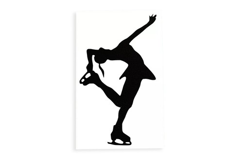 Ice skating silhouette - ice,
