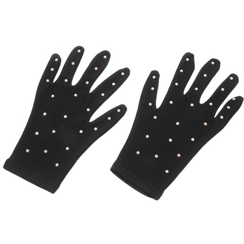Girl decorative skating gloves - girl,