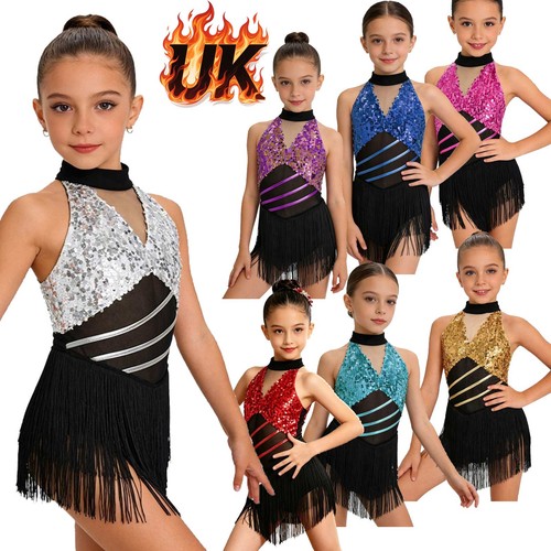 Girls sleeveless sequin fringe - sleeveless,
