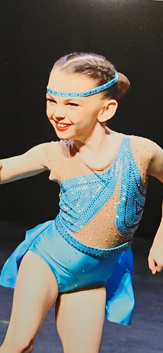 Girls blue ice skating skater - blue,